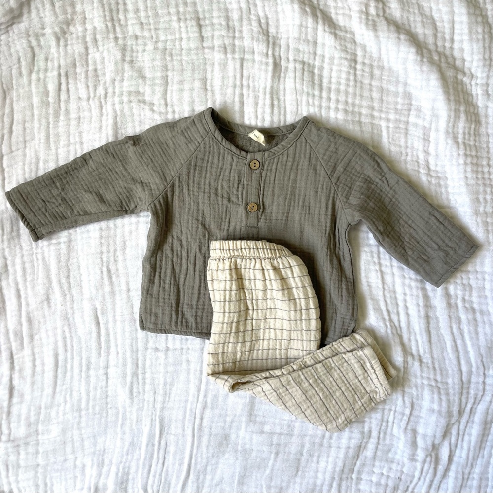 Quincy Mae Shirt And Pant Set